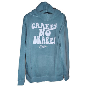 Caakes No Brakes Teal surfer Hoodie