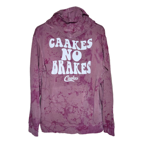 Caakes No Brakes Pink Tie Dye Surfer Hoodie