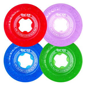 53mm Super Crystals Trans Purple Green Blue Red 95a Ricta Wheels