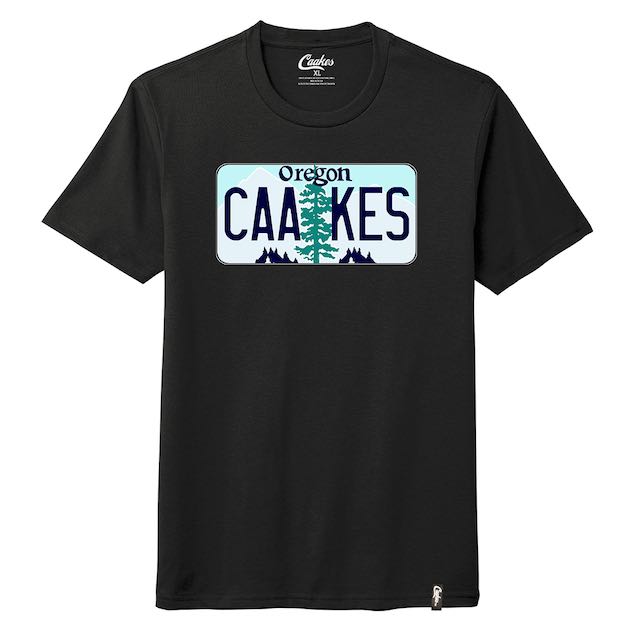 Caakes™®Oregon License plate T shirt