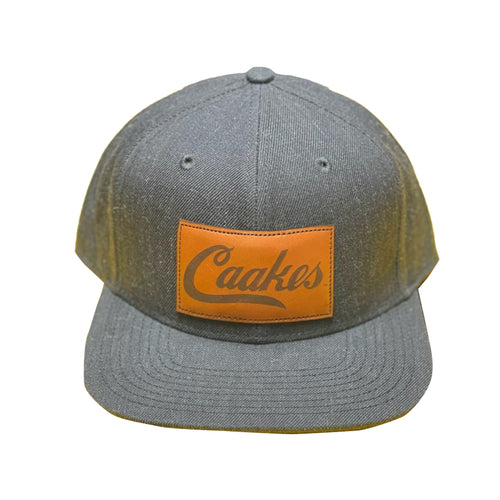 Caakes®™ Genuine Leather laser Engraved  Charcoal grey Hat