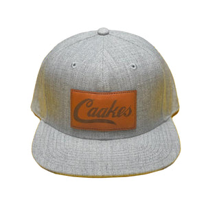 Caakes®™ Genuine Leather laser Engraved Heather grey Hat